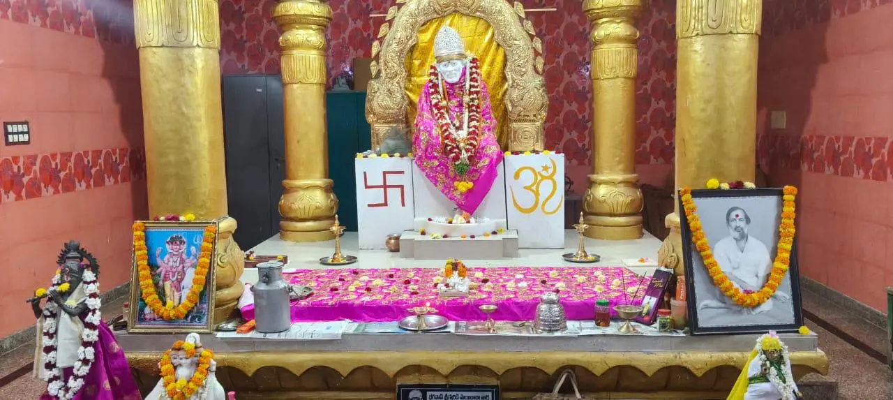 Sai Baba Temple Ayyavaripalem — sanctum of Sri Shirdi Sai Baba